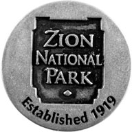 Zion National Park token back