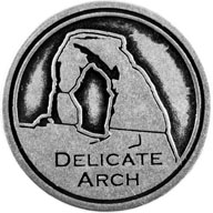 Delicate Arch token front