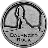 Balanced Rock token front