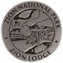 Zion National Park Lodge token back