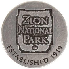 Zion National Park Lodge token front