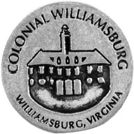 Colonial Williamsburg token front