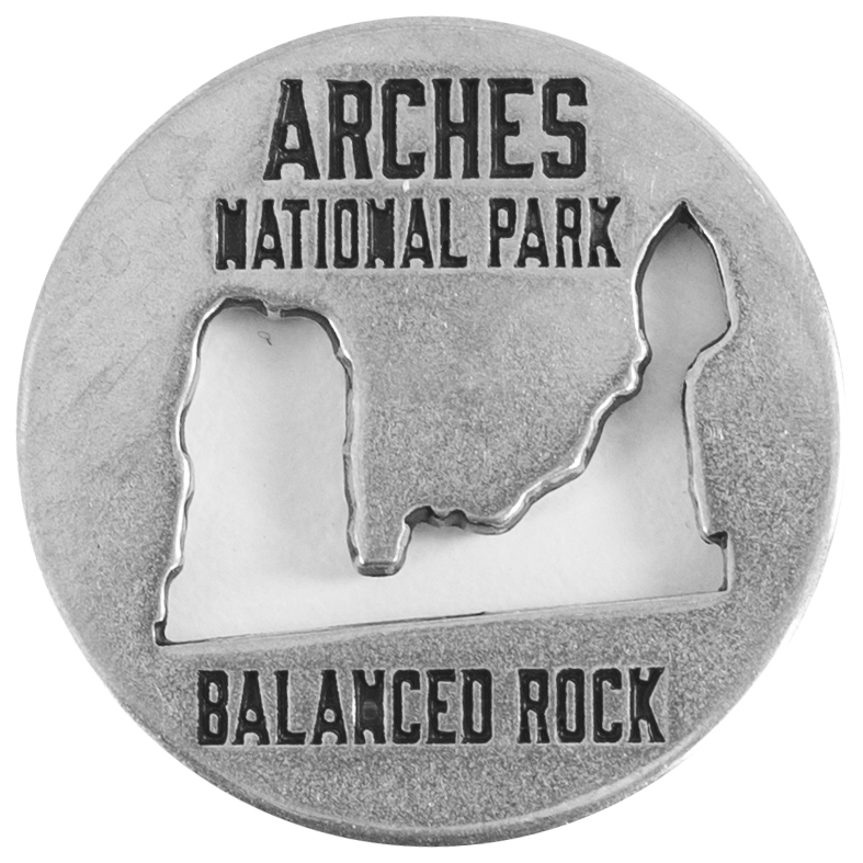 Arches National Park token back