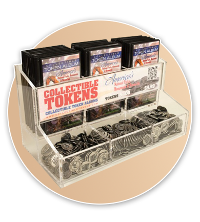 organize your tokens! holds 30 Collectible tokens National park Token Album 